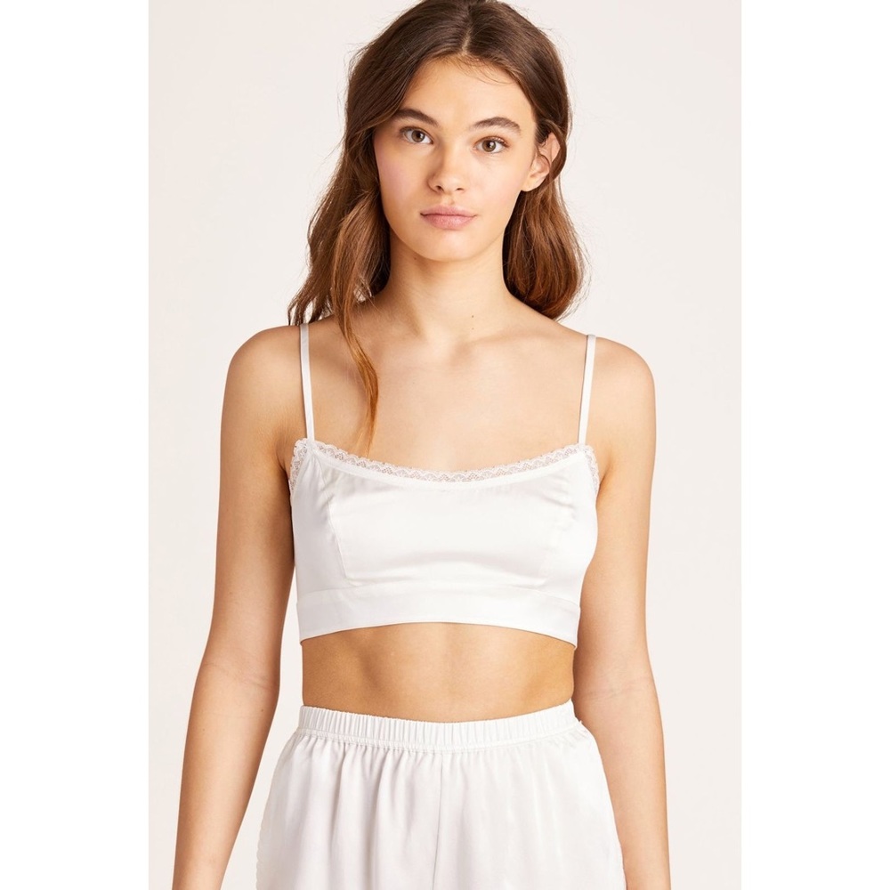 NWT Morgan Lane Noelle Bra Top in Chalk